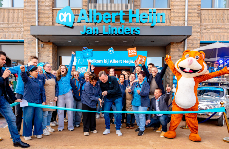Gezellig druk bij opening Albert Heijn Jan Linders Reusel